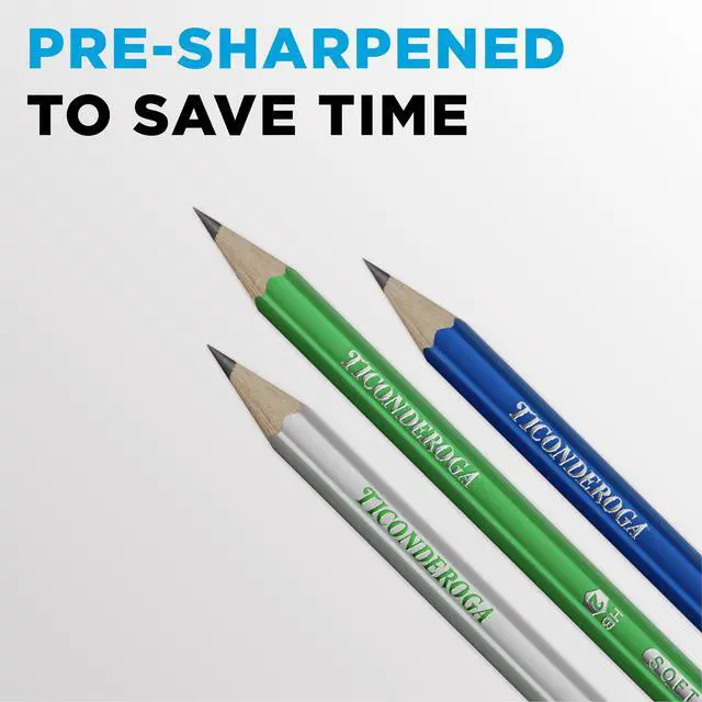 Alt view image 6 of 7 - Wooden Pencils, Pre-Sharpened, #2 HB Soft, Metallic Colors, 10 Count