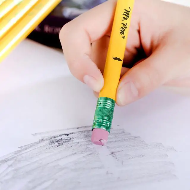 Alt view image 6 of 7 - Jumbo Pencils, 10 Pack with 1 Sharpener, Yellow Barrels