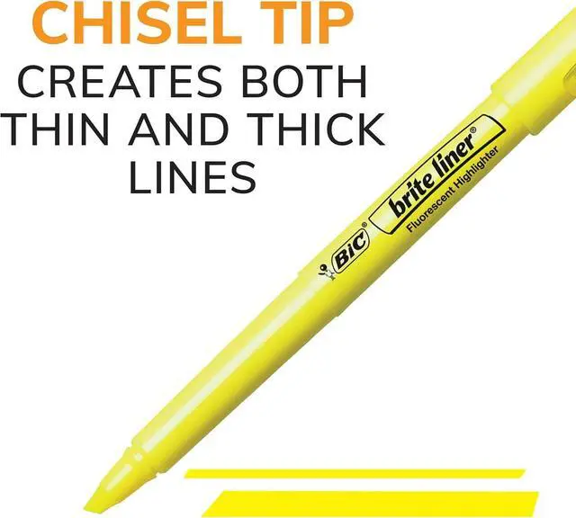 Alt view image 2 of 6 - Brite Liner Highlighters, Chisel Tip, School Supplies for Students and Teachers, Ideal for Notes and Textbooks, 12-Count Pack in Assorted Colors