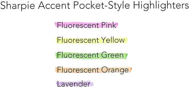 Alt view image 5 of 5 - 27108PP Accent Pocket Style Highlighter, Fluorescent Yellow, 6-Pack