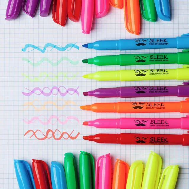 Alt view image 6 of 7 - Highlighters Assorted Colors, 28 Pack, Chisel Tip