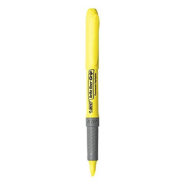 Alt view image 6 of 6 - Brite Liner Grip Highlighters, Chisel Tip (1.6 mm), Classic Yellow, 2-Count Pack, Best Highlighters for School Supplies and Office Supplies