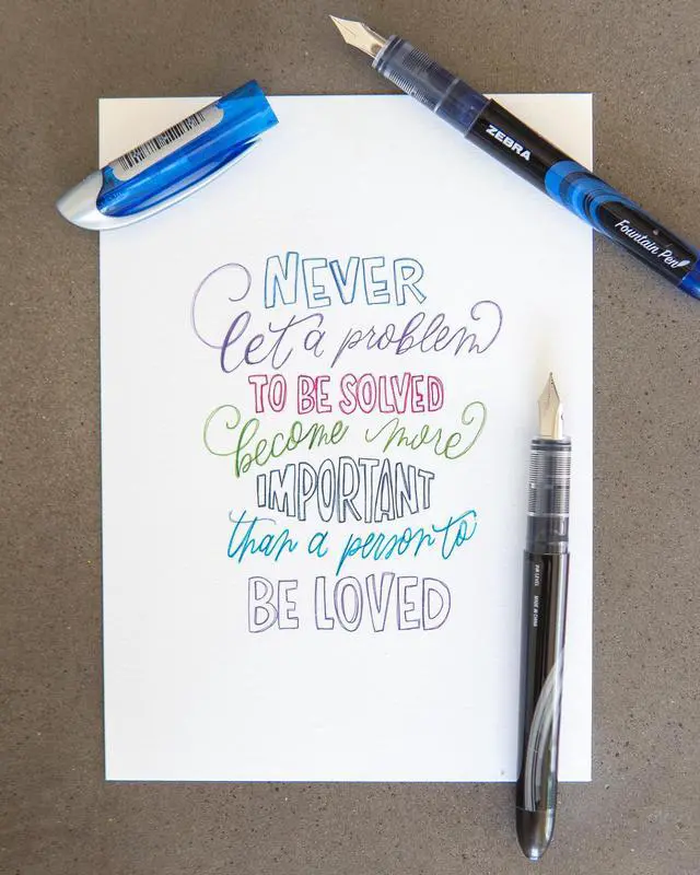 Alt view image 3 of 6 - Fountain Pen, Free-Flowing Liquid Black Ink, 0.6mm, 2-Pack