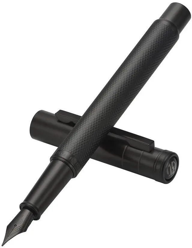 Main image of Black Forest Fountain Pen Fine Nib, Ink Cartridge Not Included, Classic Design with Converter and Metal Pen Case Set