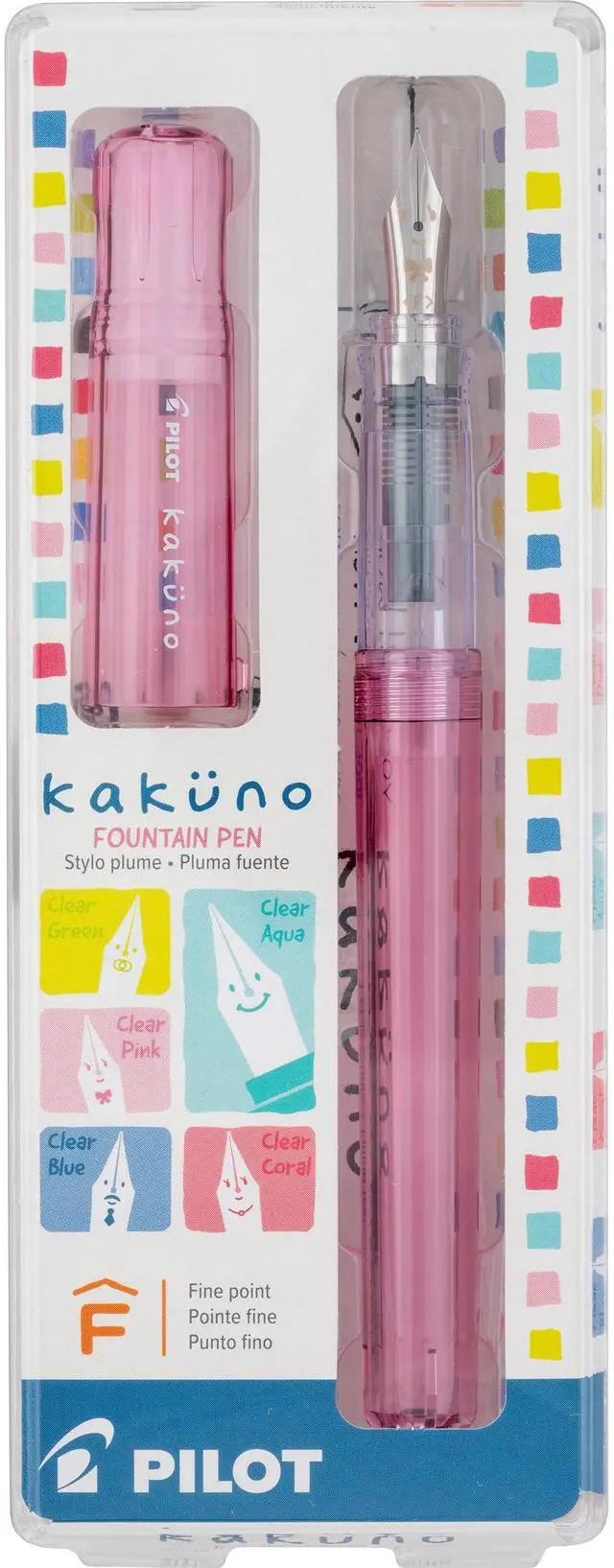 Main image of Kakuno Fountain Pen, Pink Barrel, Fine Nib