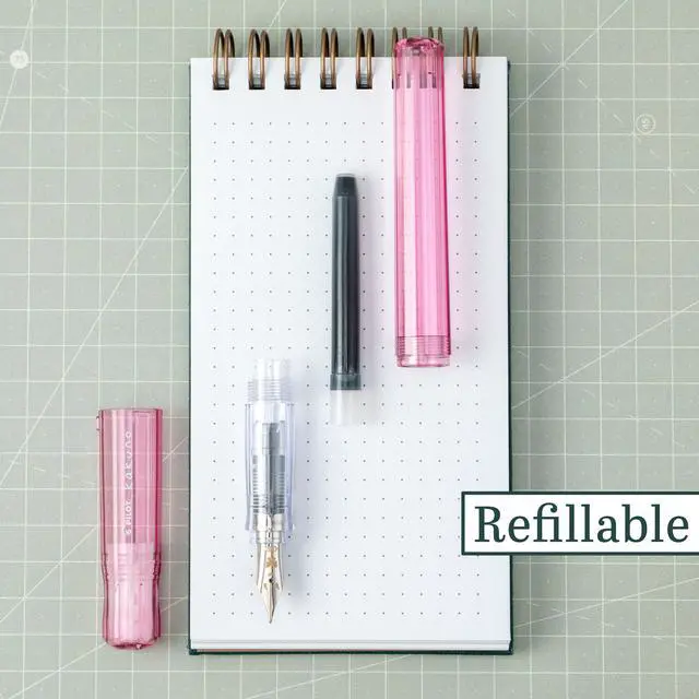 Alt view image 4 of 5 - Kakuno Fountain Pen, Pink Barrel, Fine Nib