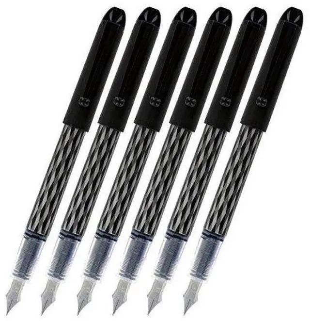 Main image of Varsity Disposable Fountain Pens, Black Ink (90010), Pack of 6