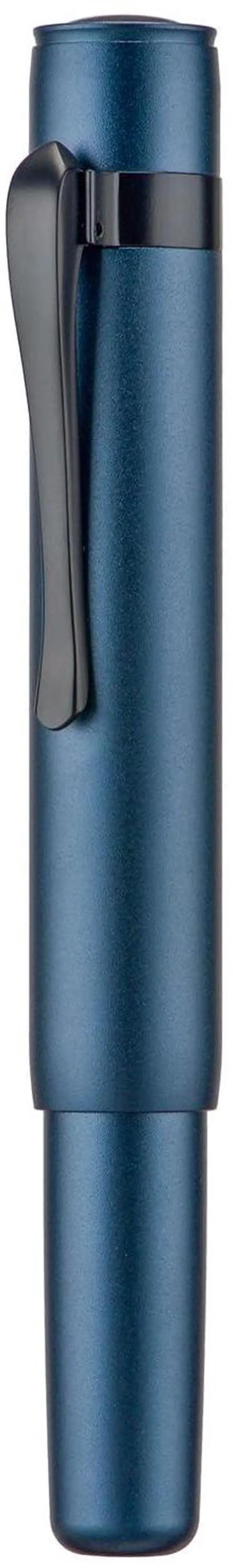 Main image of M2 Black Forest Mini Fountain Pen, Extra Fine Soft Nib & Sleek Shape Aluminium Short Pocket Travel Pen (Midnight Blue)