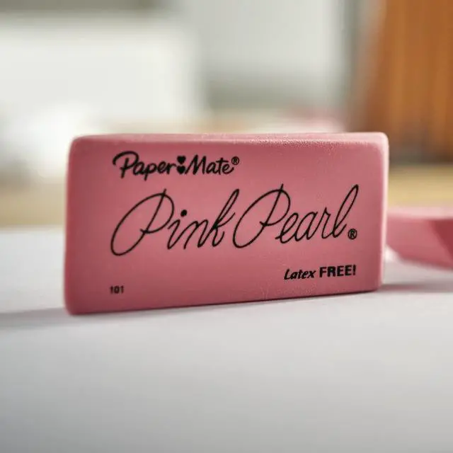 Alt view image 2 of 7 - Erasers, Pink Pearl, 12 Count - Latex Free and Smudge Resistant, Back to School, Teacher Supplies