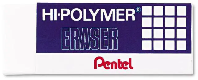 Main image of Hi-Polymer Block Eraser, Large, White, Pack of 3 (ZEH10BP3-K6)