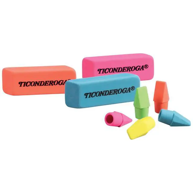 Alt view image 6 of 6 - Dixon Office & School Eraser Combination Set, 15 Eraser Multi-Pack, Multicolored (38931)