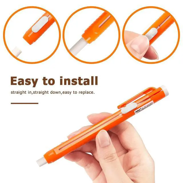 Alt view image 4 of 7 - Retractable Mechanical Eraser Pen, Pen-Style Erasers, 4 Pack