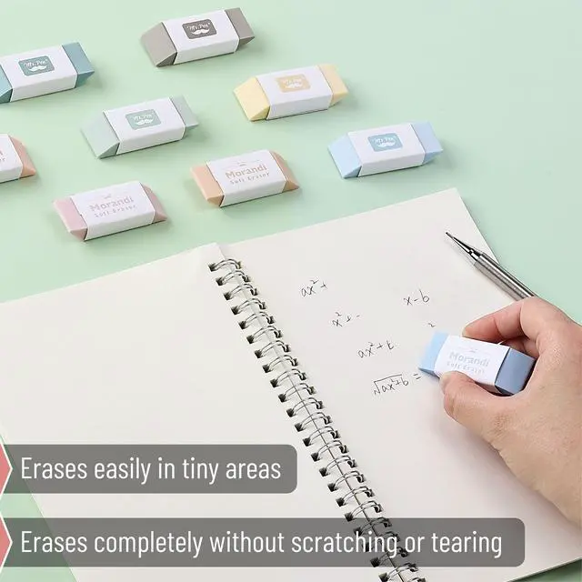 Alt view image 4 of 7 - Pencil Erasers, 10 Pack, Morandi Colors