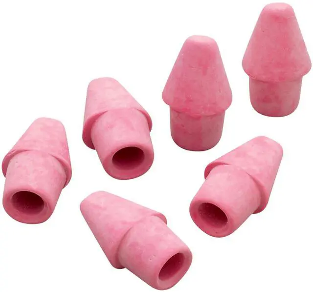 Alt view image 3 of 5 - Arrowhead Pink Pearl Cap Erasers, 144 Count - Back to School, Classroom, Homeschool, Teacher Supplies