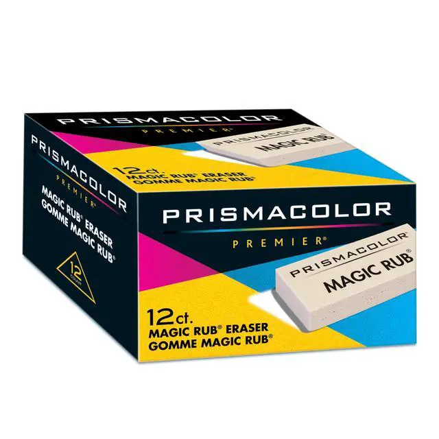 Alt view image 2 of 5 - Premier Magic Rub Vinyl Erasers, 12 Count - For Drafting, Sketching, Fine Art, School Supplies
