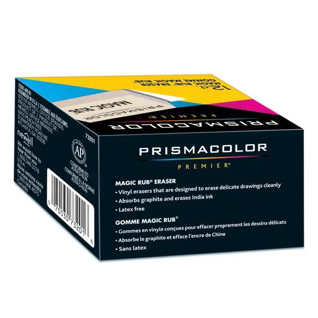 Alt view image 3 of 5 - Premier Magic Rub Vinyl Erasers, 12 Count - For Drafting, Sketching, Fine Art, School Supplies