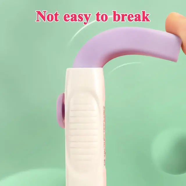 Alt view image 5 of 7 - 4+1 Pack Rubber Erasers Sliding Retractable Eraser, Soft Cute Erasers Push Pull Large Pencil Eraser with Plastic Sleeve 4 Refill Eraser for Students Kids, School Office Home Supplies (Purple)