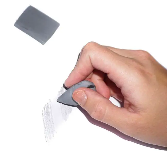 Alt view image 4 of 5 - 6 Gray Kneaded Erasers, Moldable for Graphite, Charcoal & More