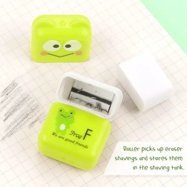 Alt view image 3 of 7 - Tamaki 6 Pack Erasers for Kids, Cute Erasers with Cover and Roller