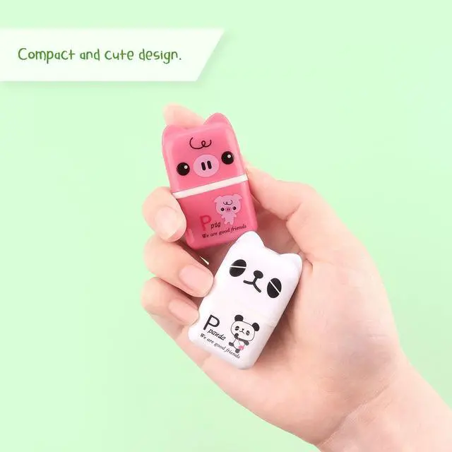 Alt view image 5 of 7 - Tamaki 6 Pack Erasers for Kids, Cute Erasers with Cover and Roller