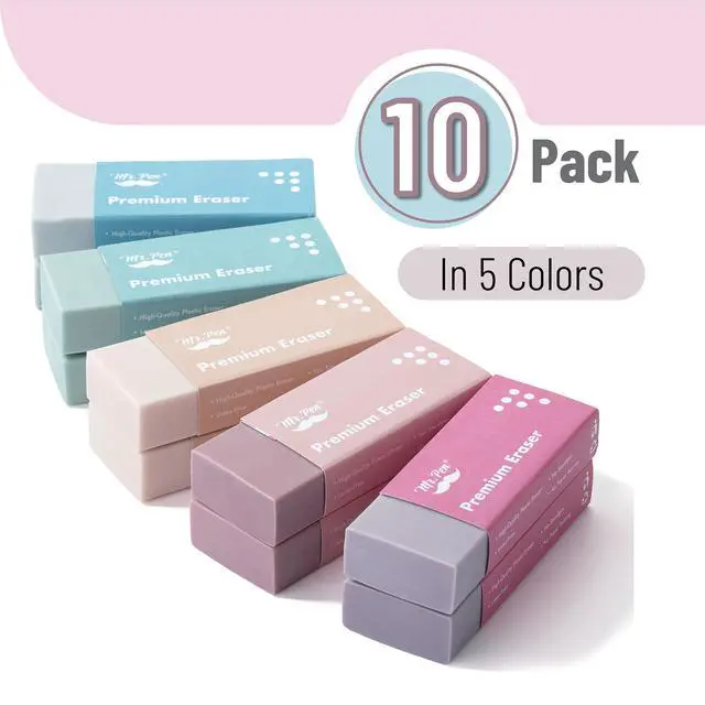 Alt view image 2 of 7 - Pencil Eraser, 10 Pack