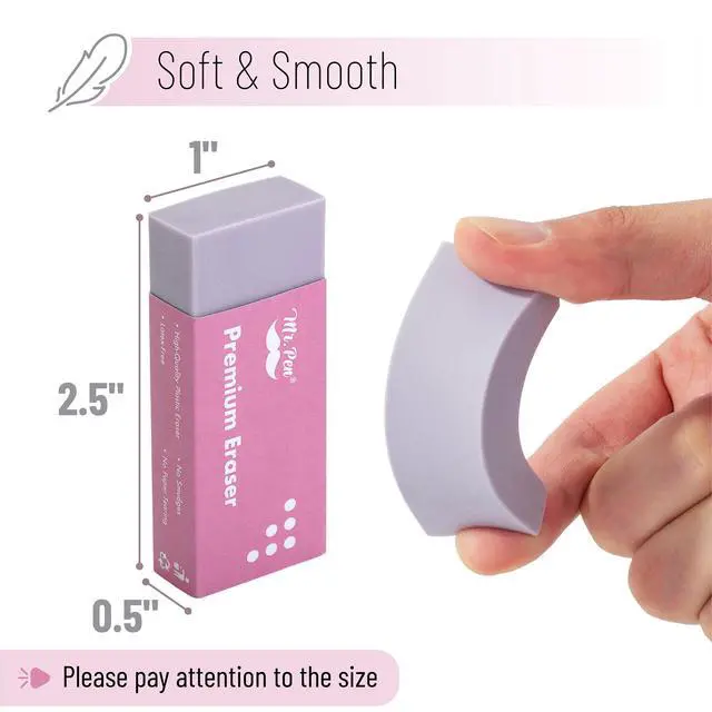 Alt view image 3 of 7 - Pencil Eraser, 10 Pack