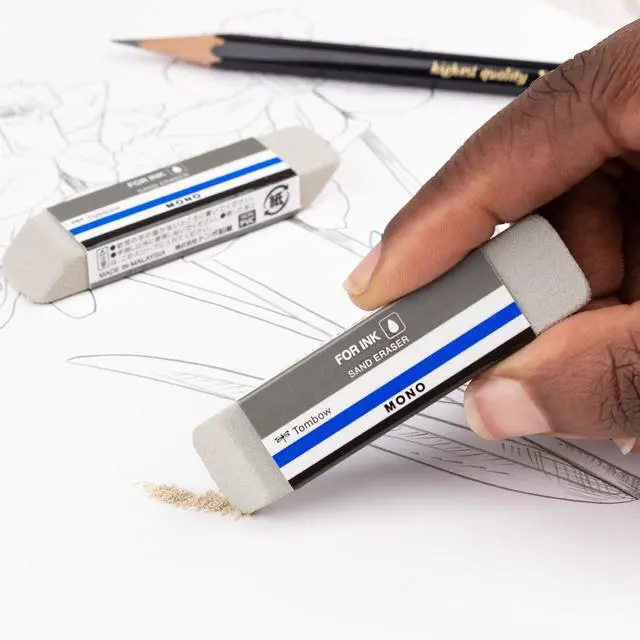 Alt view image 4 of 6 - 67304 Mono Sand Eraser, 2-Pack. Silica Eraser Designed to Remove Colored Pencil and Ink Markings