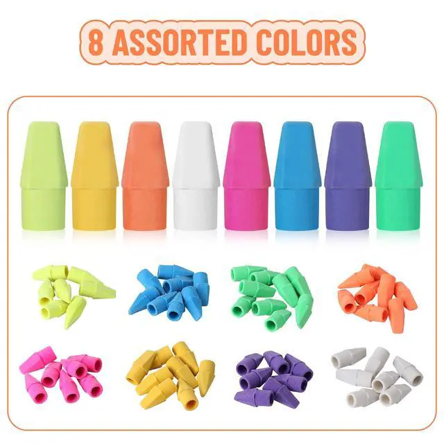 Alt view image 4 of 7 - School Eraser Combination Set, 60 Pack, Assorted Colors