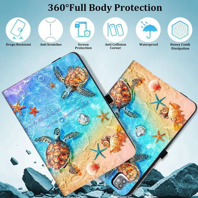 Alt view image 3 of 7 - Case for iPad Air 11" M4/M3/M2, Air 5th/4th Gen 10.9", Turtle