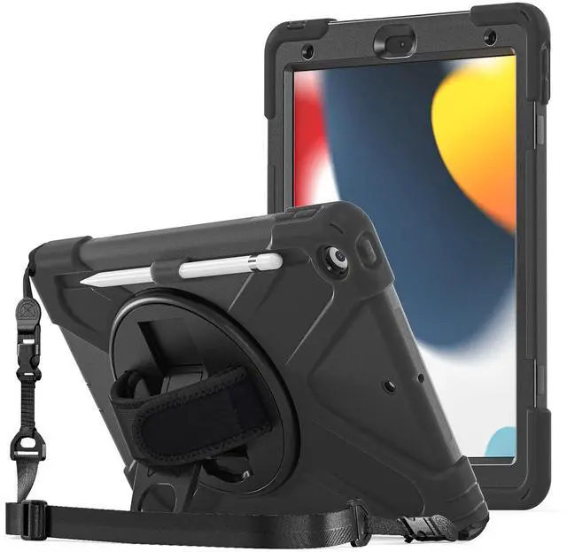 Main image of Rugged Case for iPad 9th/ 8th/ 7th -Black