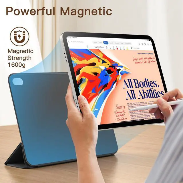 Alt view image 3 of 6 - Magnetic Case for iPad (A16) 11th/10th Gen, Black