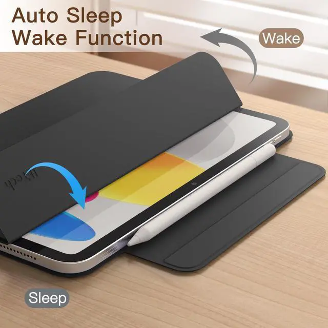Alt view image 5 of 6 - Magnetic Case for iPad (A16) 11th/10th Gen, Black