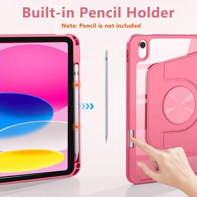 Alt view image 3 of 7 - for iPad A16 11th/10th Generation Case 11/10.9" with Pencil Holder