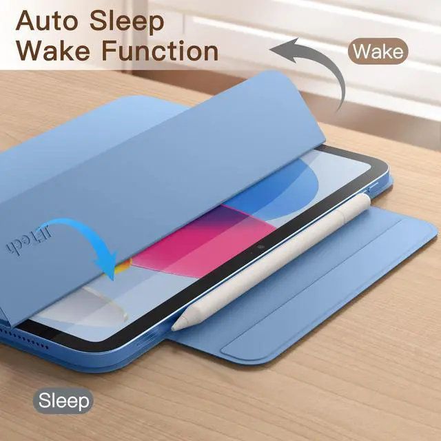 Alt view image 5 of 6 - Magnetic Case for iPad (A16) 11th/10th Gen, Blue