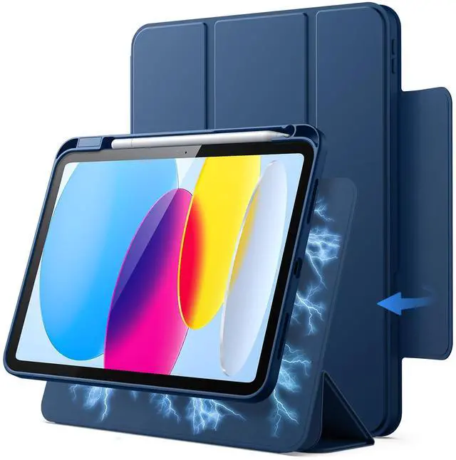Main image of Magnetic Detachable Case Cover for iPad (A16) 11th/10th Gen, Navy