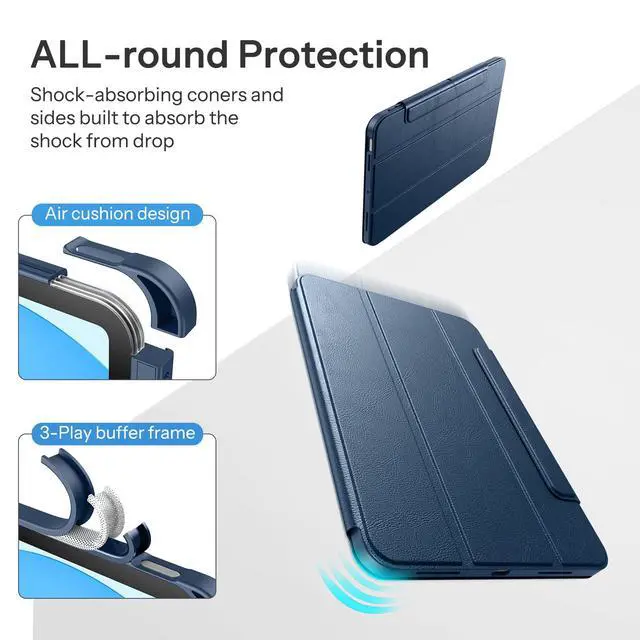Alt view image 7 of 7 - Magnetic Case for iPad A16 11th/10th Generation 2025/2022(11"/10.9")