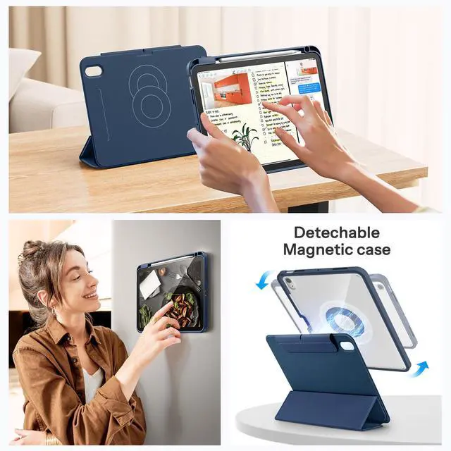 Alt view image 4 of 7 - Magnetic Case for iPad A16 11th/10th Generation 2025/2022(11"/10.9")