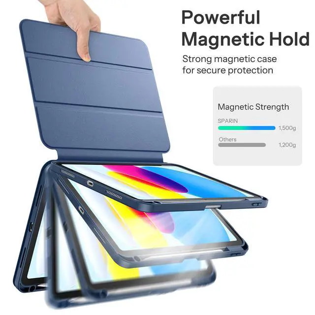 Alt view image 6 of 7 - Magnetic Case for iPad A16 11th/10th Generation 2025/2022(11"/10.9")