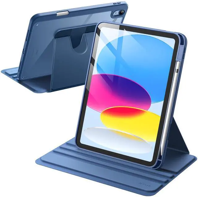 Main image of Rotating Case Cover for iPad (A16) 11th/10th Gen, Navy
