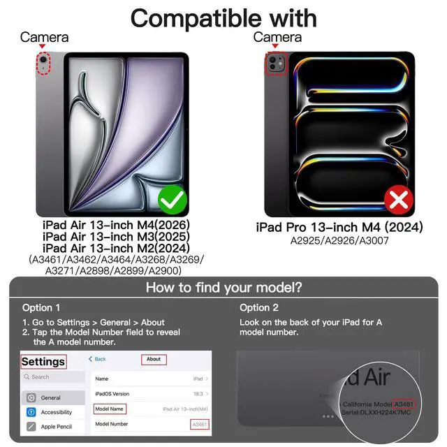 Alt view image 2 of 6 - Clear Case for iPad Air 13" M4/M3/M2