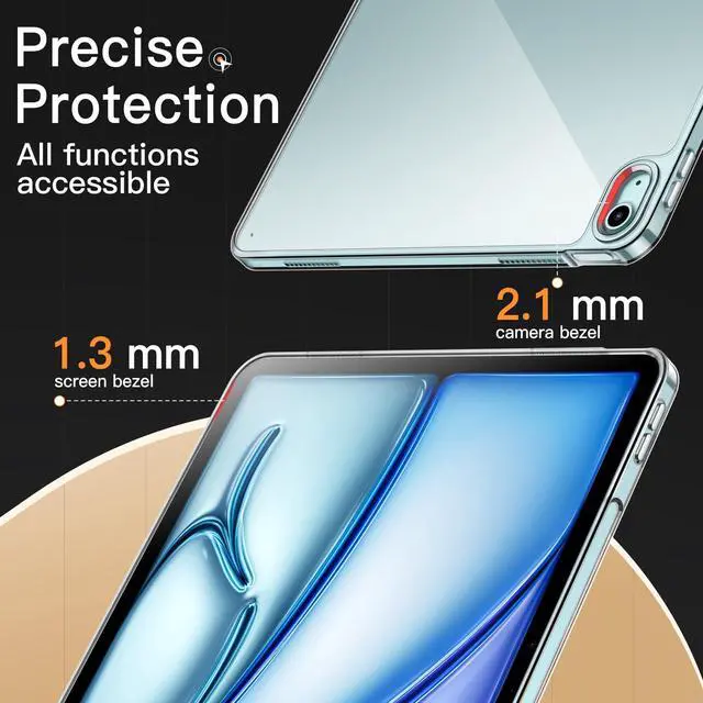 Alt view image 6 of 6 - Clear Case for iPad Air 13" M4/M3/M2