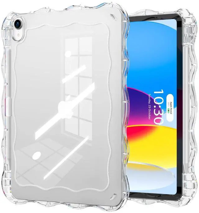 Main image of for iPad (A16) 11th 10th Gen Case,Wave Edge,Clear