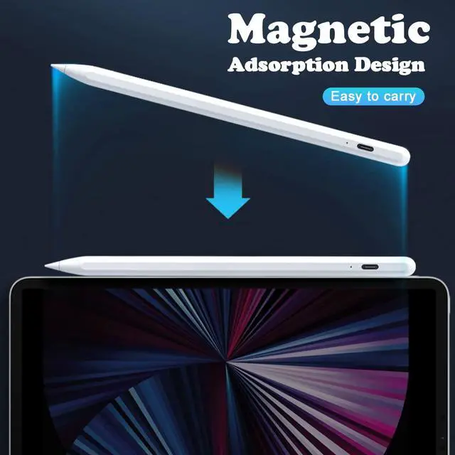Alt view image 3 of 7 - Stylus Pen for Touch Screens with Magnetic Design Rechargeable Universal Active Stylus Pen Compatible with iOS/Android/Tablet/Phones/iPad pro/Mini/Air Digital Pencil for Writing and Drawing