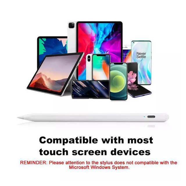 Alt view image 4 of 7 - Stylus Pen for Touch Screens with Magnetic Design Rechargeable Universal Active Stylus Pen Compatible with iOS/Android/Tablet/Phones/iPad pro/Mini/Air Digital Pencil for Writing and Drawing