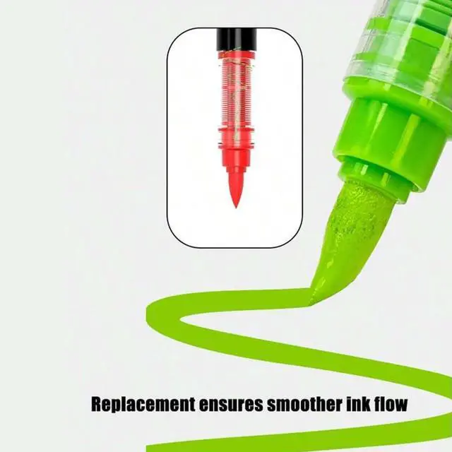 Alt view image 3 of 7 - Marker Pen Tips 30PCS Acrylic Paint Marker Replacement Tip