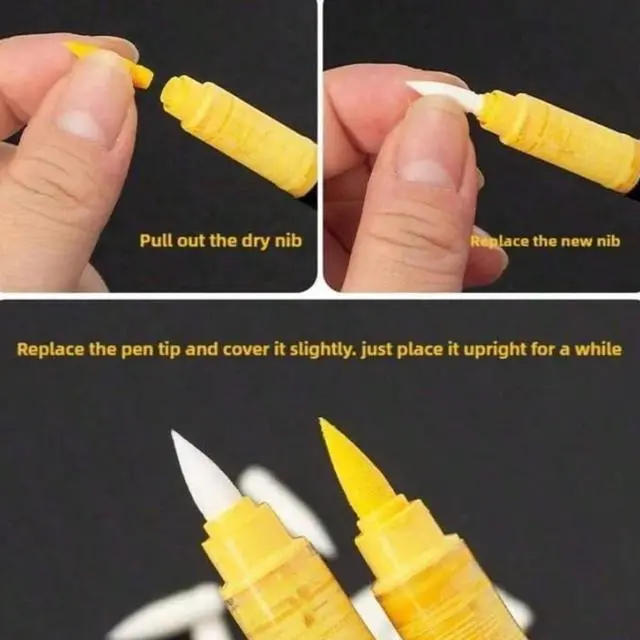 Alt view image 5 of 7 - Marker Pen Tips 30PCS Acrylic Paint Marker Replacement Tip