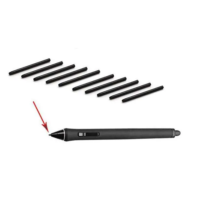 Alt view image 2 of 3 - 10 Pack Replacement Refill Pen Nibs Standard Fit for Wacom Bamboo Intuos Pens Wacom CTL460, CTH460, CTH461, CTH661, CTH-480 CTH-480S INTUOS4
