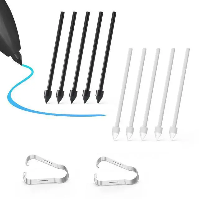 Main image of 10 PCS Tips/Nibs Replacement for Samsung Galaxy Tab S9/S9FE+/S9 Ultra, S8/S8+/S8 Ultra, S7/S7+/S7 FE, S6/S6 Lite, Note20/10/10 Plus/10 Lite, S21/S22/S23/S24/S25 Ultra S Pen, Kindle Scribe Pen