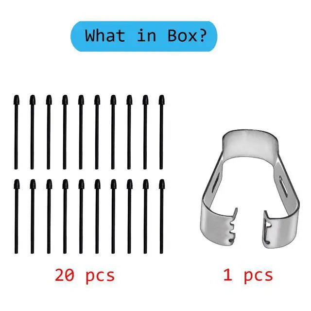 Alt view image 7 of 7 - 20 PCS 2B Pen Tips Replacement Compatible with Remarkable 2 Pencil, Pencil Nibs Compatible with Remarkable 1 / Marker Plus Pen