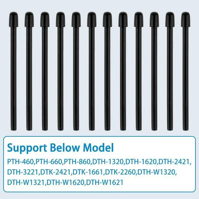 Alt view image 4 of 7 - Standard Pen Nibs for WACOM,12pcs Black Replacement Refill Pen Tips for Wacom Intuos Pro,Wacom IMobileStudio Pro,Wacom Cintiq Pro,Wacom Citiq16(with Removal Ring)